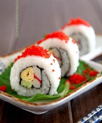 鱼籽酱寿司(花样主食菜谱)的做法步骤