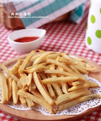 炸薯条(自己在家做肯德基之美味薯条)的做法步骤