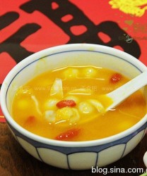 南瓜百合圆子汤(春节家庭年宴菜上的一道创新甜品-黄金财源滚滚来)的做法步骤