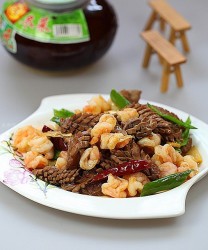 腰花炒虾仁的做法步骤