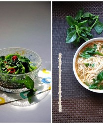 凉拌穿心莲&穿心莲汤面的做法步骤