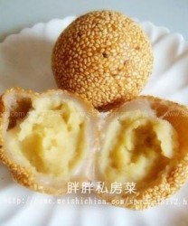 莲蓉麻团(中式点心菜谱)的做法步骤