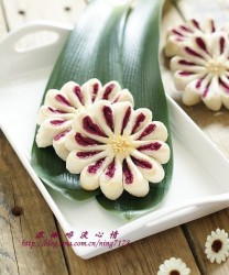 紫薯菊花酥(中式点心)的做法步骤