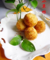 红薯糯米豆沙丸的做法步骤