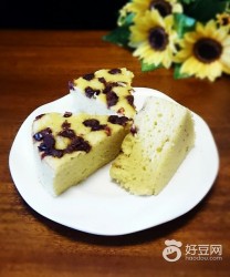 黑椰枣发糕的做法步骤