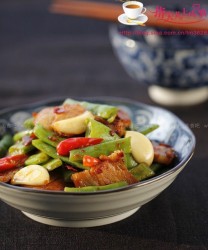 四季豆回锅肉的做法步骤