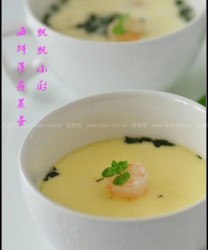 薄荷海鲜蒸蛋(荤菜)的做法步骤