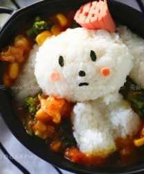 咖喱兔子饭团(让孩子不再挑食)的做法步骤