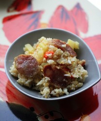 香肠土豆杂粮焖饭的做法步骤