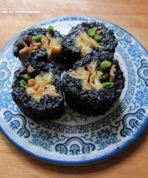 江南民俗乌饭(早餐菜谱)的做法步骤