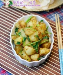 韩式烧烤味土豆+菜饭(6分钟搞定)的做法步骤