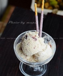 蓝莓果酱冰激凌(面包机食谱)的做法步骤
