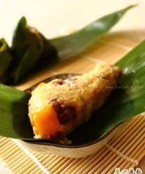 藜麦红豆南瓜粽子(详解三角形粽子的包法)的做法步骤